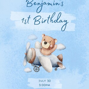 1st birthday Invitation card