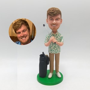 Personalisiertes Bobblehead-Set mit 6 Männern vom Foto - personalisiertes Geschenk, Geburtstagsgeschenk oder Gruppenfigurine-Andenken für besondere Anlässe