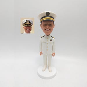 Custom Military Bobblehead Figurine in Camouflage – Personalized Army Gift for Veterans, Promotions, Retirements or Deployment Return