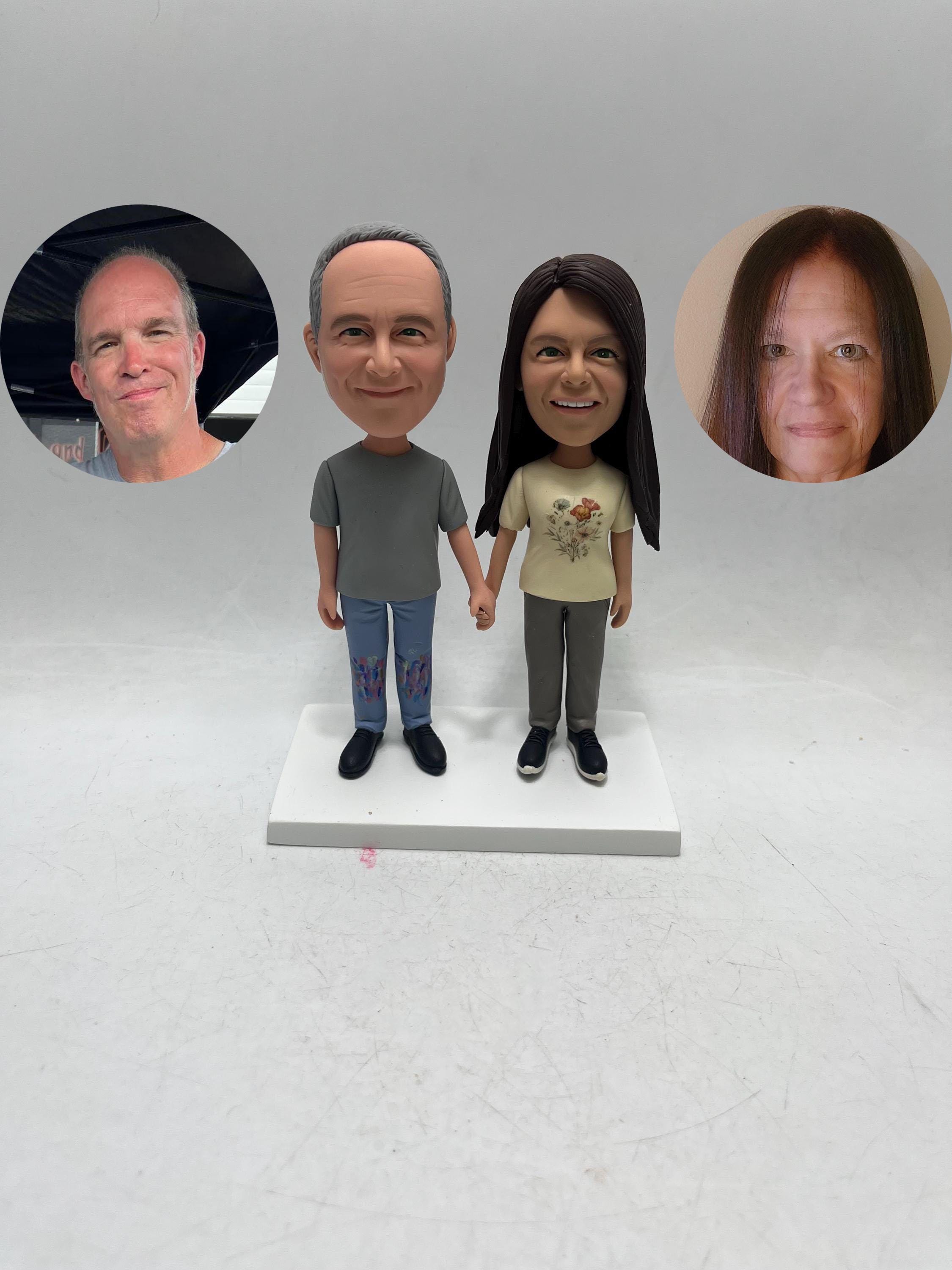 Custom Bride and Groom Wedding Bobblehead From Photo – Personalized ...