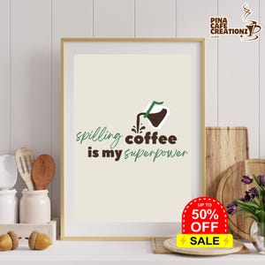 Download digital, impressão de arte de cafeteria, arte de cafeteria, arte de cozinha, arte de parede de cozinha, pôster de café, decoração fofa para casa, arte de café