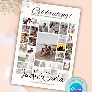 Editable Wedding Events Itinerary Template, Modern Minimalist Welcome Timeline Card, Canva Wedding Schedule Printable, Beige Design, DIY