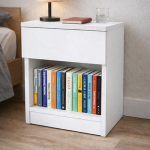 Nachttisch mit verstecktem Tresor – RFID Safe Nachttisch、Möbel mit Geheimfach、Unsichtbares Versteckfach、Sicherheitsmöbel