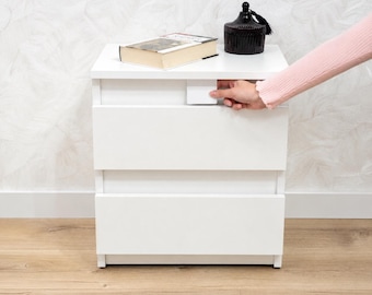 Safe for Valuables Drawer, Invisible Compartment Bedside, Smart Furniture Secret RFID Lock, Card Key Hidden Nightstand, Mom Birthday gift