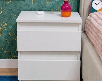 Bluetooth Modern Nightstand with Safe Compartment, Secure Drawer with Lock, Smart Bedside Table, Safe Furniture, Mom Birthday Gift