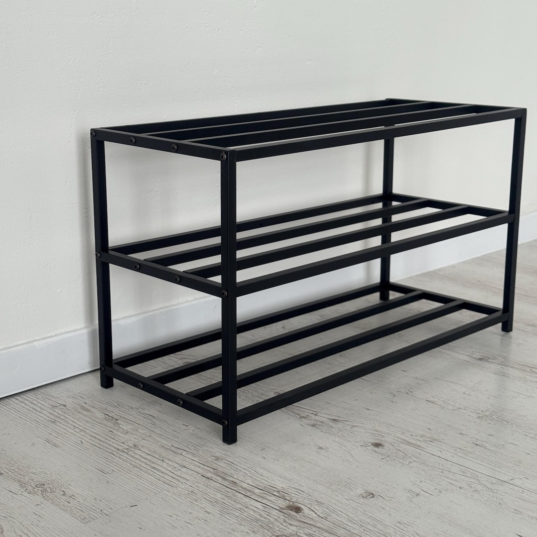 Utdoor Metal Shoe Rack – 3-tier Patio and Entryway Organizer, Modern ...