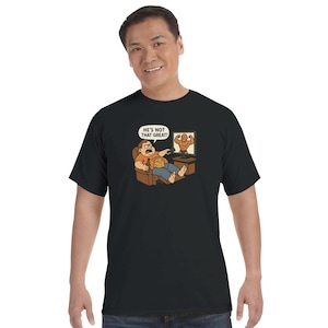 Camiseta divertida de "Crítico Obeso" - Camiseta unisex de culturismo con dibujos animados - Cuello redondo y colores cómodos