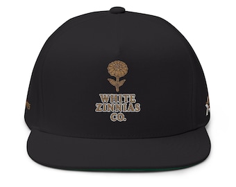 Embroidered Floral Snapback Hat: Streetwear Style, Adjustable Fit
