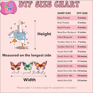 The image is a size chart for shirts, providing measurements for different age groups and corresponding shirt sizes.
