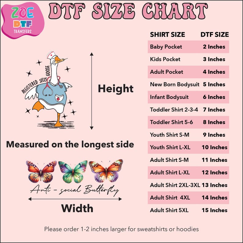 The image is a size chart for shirts, providing measurements for different age groups and corresponding shirt sizes.