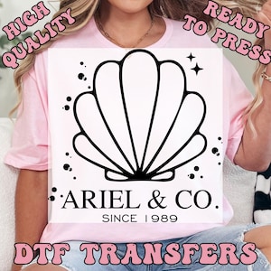 Disney Ariel And Co Ready to Press Transfer,  Disneyland Trip DTF Heat Press Transfers, High Quality Direct to Film Prints