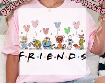 Disney Zootopia Characters DTF Transfers, Nick Wilde Judy Hopps Heat Press Transfers, Disney Friends, Disney Zootopia Mickey Balloons