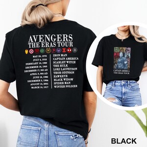 Avengers The Eras Tour DTF Transfers, Marvel Super Heroes Heat Press Transfers, Captain America, Ironman Tee, The Hulk, Spider-Man Bild 11
