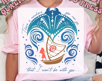 Transferencia de Moana y Manta Raya lista para prensar, transferencias de calor DTF de Disney Moana, impresiones directas a película de alta calidad
