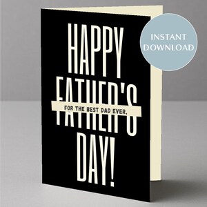Karte zum Vatertag | Karte für Papa | Dad & Son Karte | Noir | Papa | Vatertagskarte | Papa Karte | Für Papa | A5