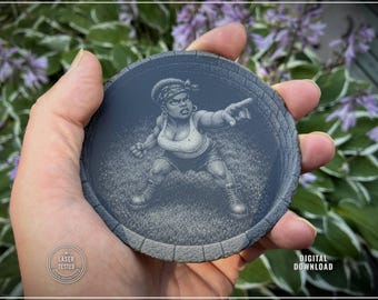Angry Woman 3D Illusion Digital Png, No Trespassing Slate Coaster File, Funny Laser Engraving Novelty Decor Download