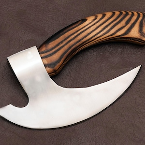 Viking Pizza Cutter Axe, The Original custom hand forged pizza Axe, Personalized gifts, Anniversary Gifts for Her, Fathers day gift for dad