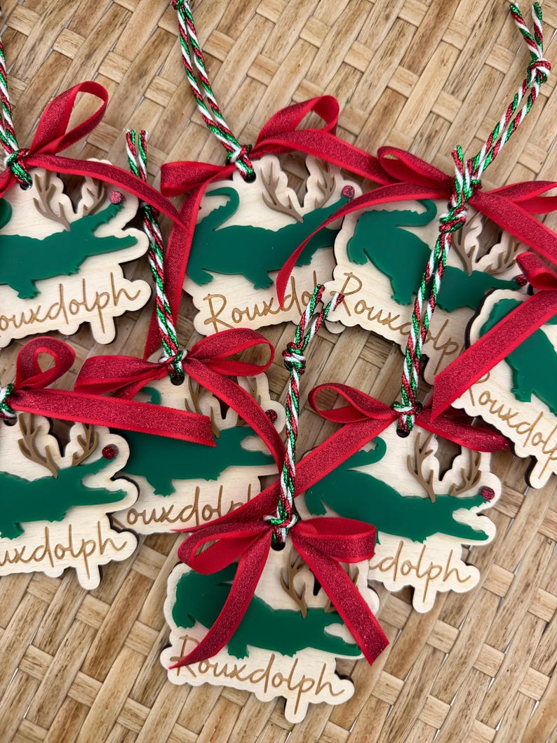 Rouxdolph Christmas Ornament | Cajun Christmas image 3