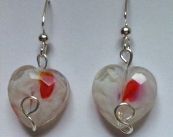 Beating Heart Earrings , Heart Jewelry, Wedding Jewelry