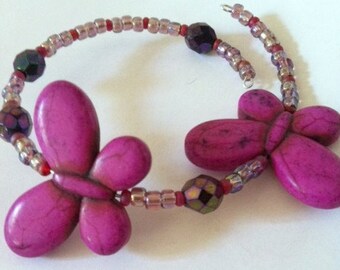 Purple Powered Butterflies, Butterfly Jewelry,  Purple Jewely