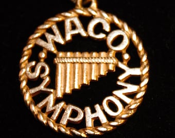 SALE- Retired/Rare James Avery Waco Symphony Charm/ Rare James Avery Gold Charm/ Solid Gold James Avery Charm/ 14K Gold James Avery Charm