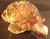 Vintage Avon Treasure Turtle Perfume Bottle- Sweet Honesty- Full - Vintage 1971- 1973