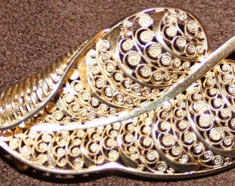 Vintage Germany Sterling Filigree Brooch