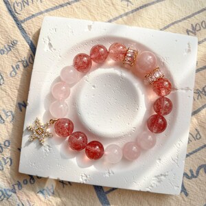 Braccialetto di cristallo zodiacale personalizzato - Gioielli fatti a mano con pietra portafortuna in base al segno ascendente - Regalo personalizzato con pietra preziosa curativa/regalo con tema natale