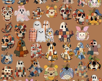 Preppy Floral Cartoon Honey Bear Pumpkin Bundle Png, Cartoon Fall Pumpkin Png, Autumn Png, Fall Girly Png, Fall Sublimation, Tis The Season