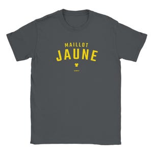 Maillot Jaune Tour de France Leaders Jersey T-Shirt - Yellow on Grey