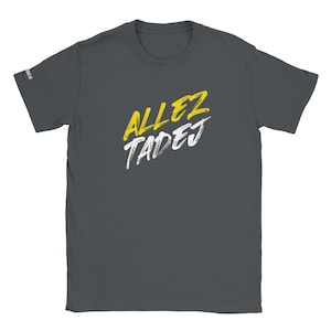 Allez Tadej Pogacar Tour de France Crewneck T-Shirt -  Grey