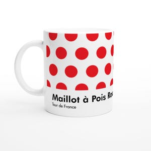 Maillot à Pois Rouges Tour de France Polka Dot Jersey Cycling Mug
