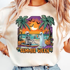 Retro Summer Halloween Png, Funny Summerween Png, Horror Summer Png, Halloween Horror Characters Png, Trendy Summer Halloween Shirt Png