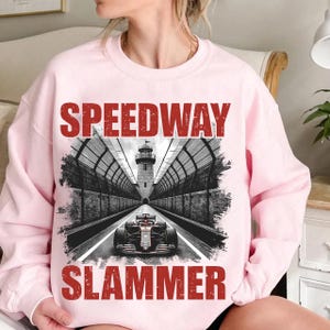 Speedway Slammer T-Shirt, Race Car Tee, Vintage Racing Shirt, Racing Fan Gift, Motorsport Apparel, Track T Shirt, Racing Design