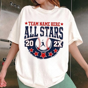 Custom Name and Number Baseball Player Shirt, Baseball T-shirt, Mom Baseball Shirt, Custom Team Name Shirt, High School Baseball