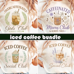 Coffee Sublimation Bundle, Iced Coffee Png Bundle, Skeleton Coffee Png, Coffee Png, Trendy Iced Coffee,Cute Coffee Design,Iced Coffee Design