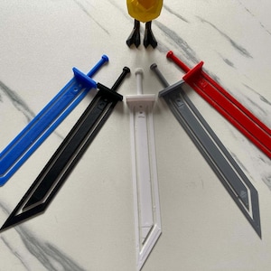 Final Fantasy VII Buster Schwert Lesezeichen - 3D Gedrucktes Gamer Geschenk