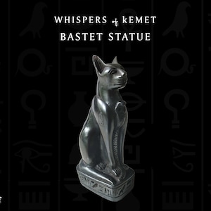 Egyptian Bastet Large Statue I Unique Egyptian Goddess Cat Sculpture I sacred symbol of protection | Cat Goddess Bastet