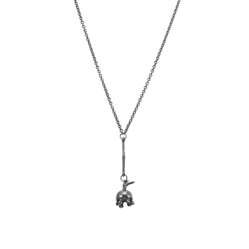 Abelia Flower Pendant Lily Of The Valley Abelia Link Necklace: Lily Of The Valley Necklace Lily Necklace Botanical Jewelry