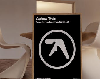 Aphex Twin Poster: 90s Rave Techno Music Print (digital Download