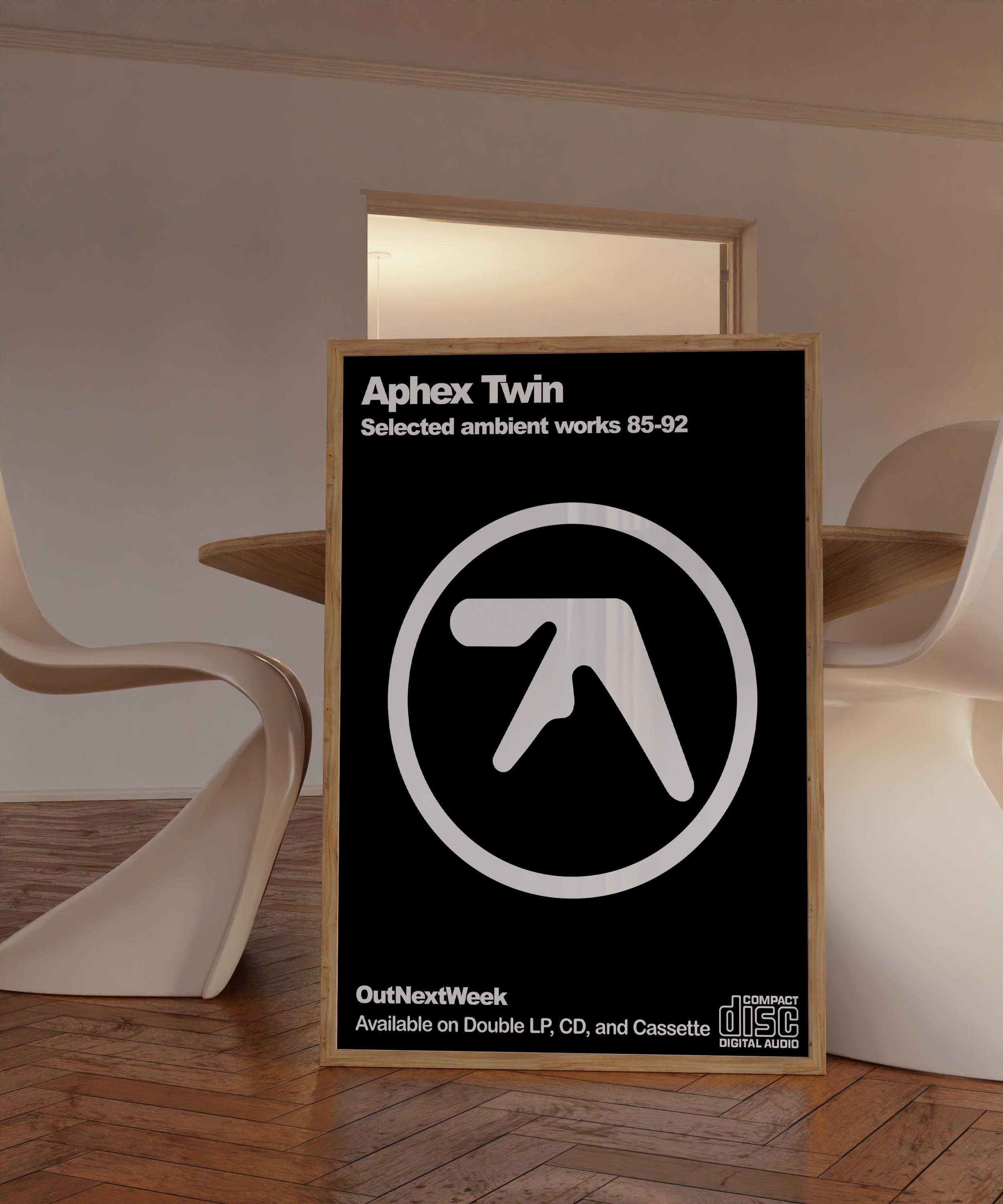 Aphex Twin Poster: 90s Rave Techno Music Print (digital Download
