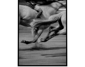 Abstract Racehorse Motion Print | Speed, Power, Equestrian Wall Art (Digital Download)