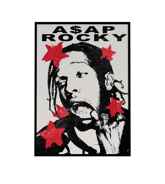 ASAP Rocky Poster: Grunge Hip-Hop Wall Art (Digital Download