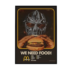 MF Doom Poster, MF Doom, Music Poster, Rap Poster, Retro Print, Retro, Instant Download, Digital,Rap Wall Art,Music, Digital Print.