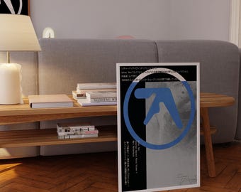 Aphex Twin Poster: Japanese Typography, Electronic Music Art