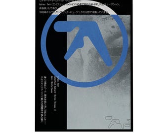 Aphex Twin Poster: Japanese Typography, Electronic Music Art