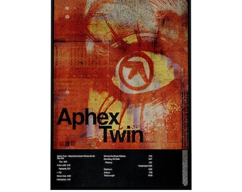 Aphex Twin Selected Ambient Works Poster, Brutalist Electronic Music Wall Art (Digital Download)