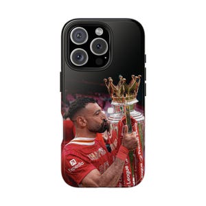 Mohamed Salah Handyhülle iPhone 15 14 13 12 Pro Max und Samsung Galaxy S24 S23 S22 S21 Ultra A54 A34,Liverpool Geschenk für Fußball Fans