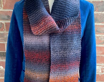 Scarf Hand Knit Gift for Dad