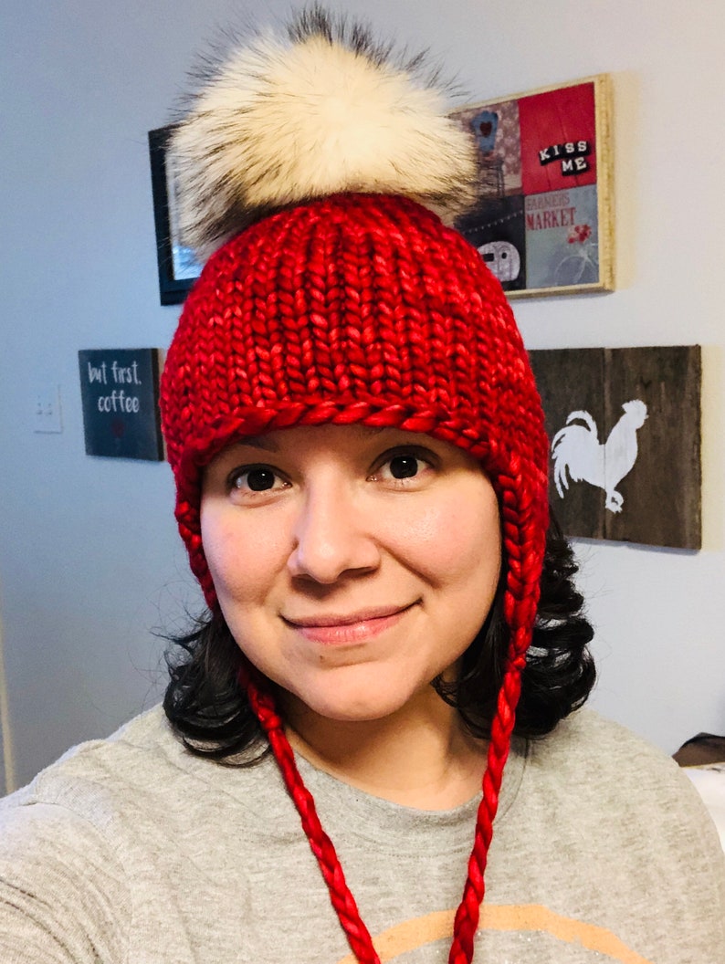 Knitting Pattern Earflap Hat Lumberjack Hat Chunky Hat DIY Etsy
